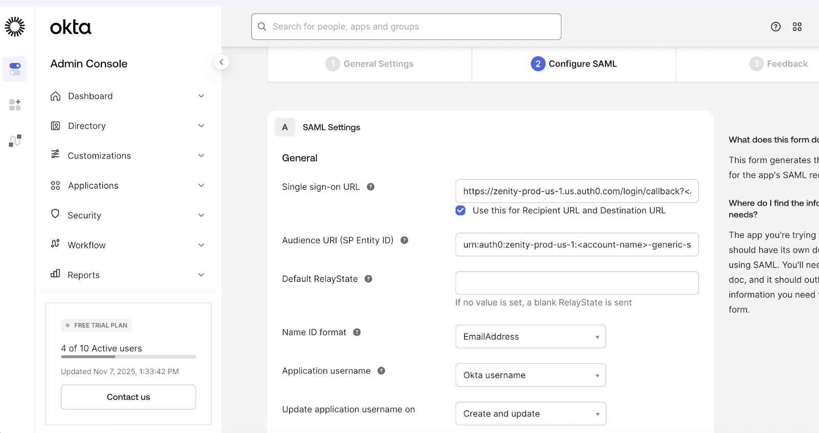 SAML Settings overview