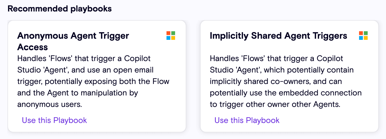 New Zenity Playbook Templates