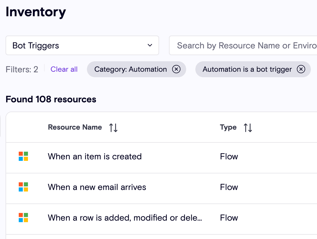 Zenity Predefined Query - Bot Triggers